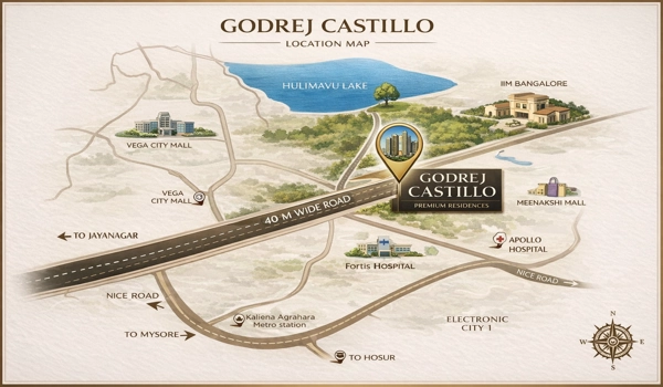Godrej Castillo Location Map
